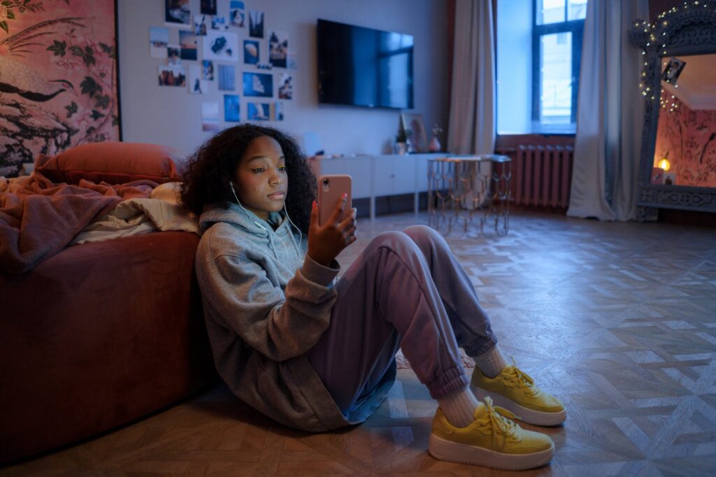 people woman smartphone girl